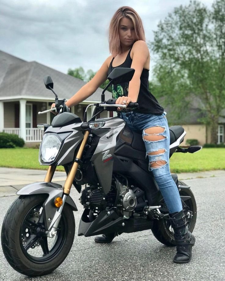Beautiful girls and bikes in St. Johns